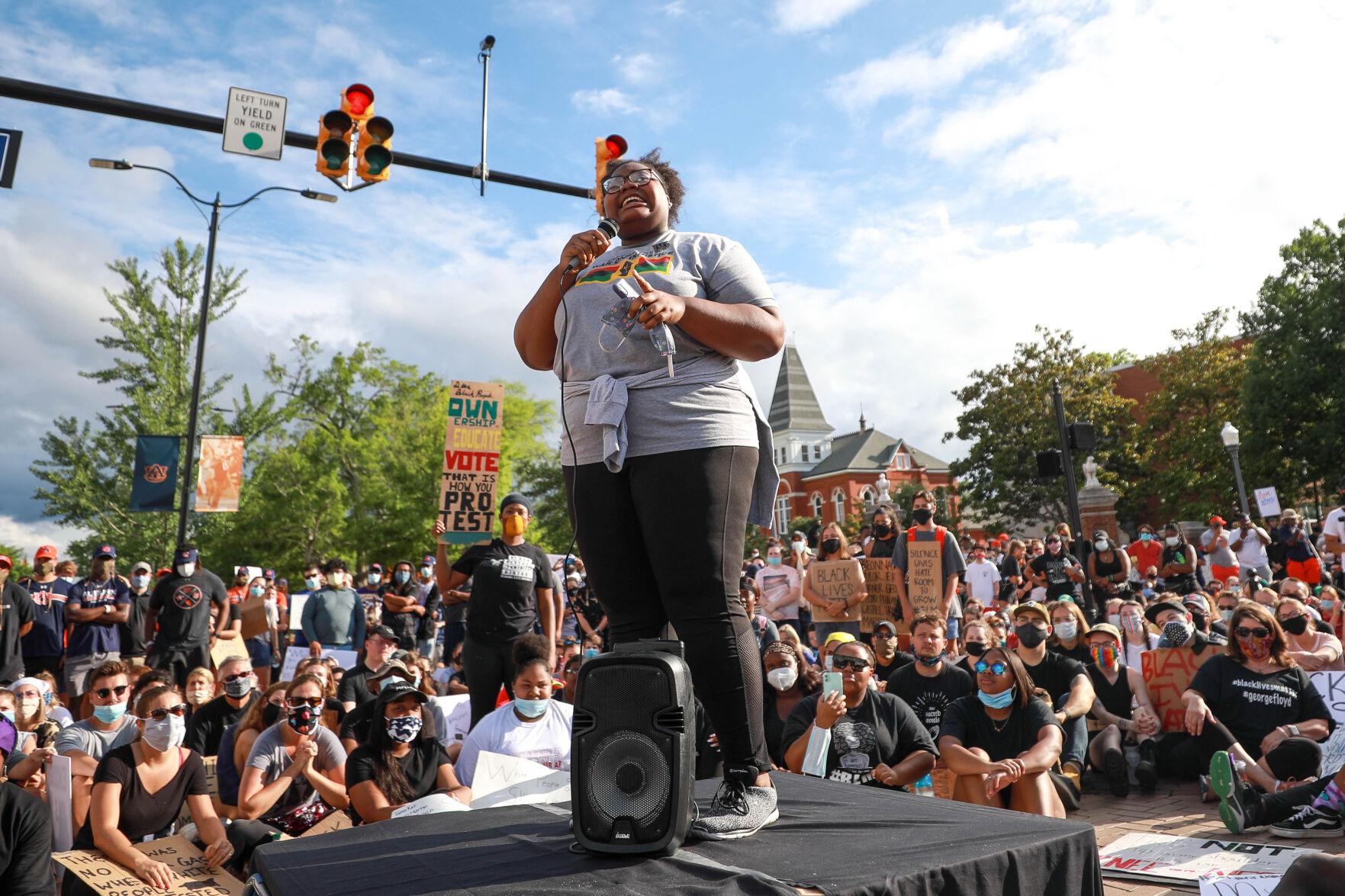 Auburn Students & Community for Change protest and march